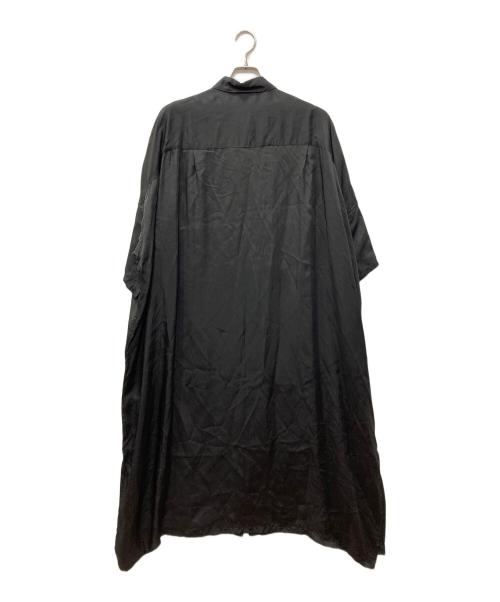 Y's（ワイズ）Y's (ワイズ) ロングシャツワンピ-ス ブラック サイズ:2の古着・服飾アイテム