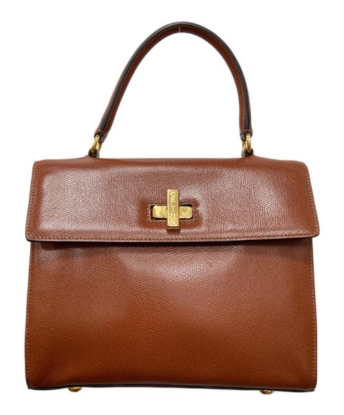 CELINE（セリーヌ）CELINE (セリーヌ) ターンロック2WAYバッグ ブラウン サイズ:下記参照の古着・服飾アイテム
