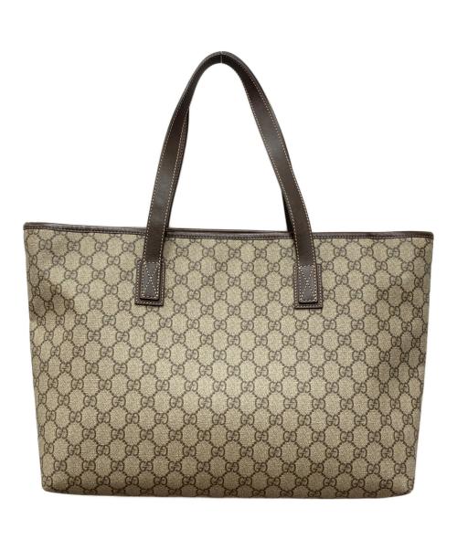 GUCCI（グッチ）GUCCI (グッチ) GGスプリーム トートバッグ ベージュ サイズ:下記参照の古着・服飾アイテム