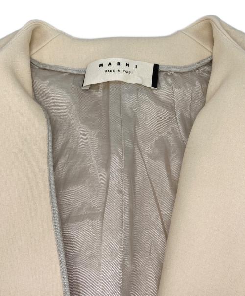 MARNI（マルニ）MARNI (マルニ) ノーカラーコート ホワイト サイズ:36の古着・服飾アイテム