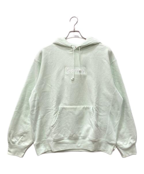 SUPREME（シュプリーム）SUPREME (シュプリーム) Box Logo Hooded Sweatshirt (ボックス ロゴ フード パーカー) ミントグリーン サイズ:Mの古着・服飾アイテム