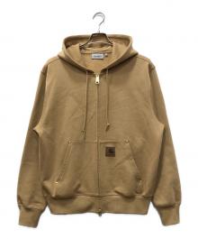 CarHartt（カーハート）の古着「HOODED ELDON SWEAT JACKET」｜ベージュ