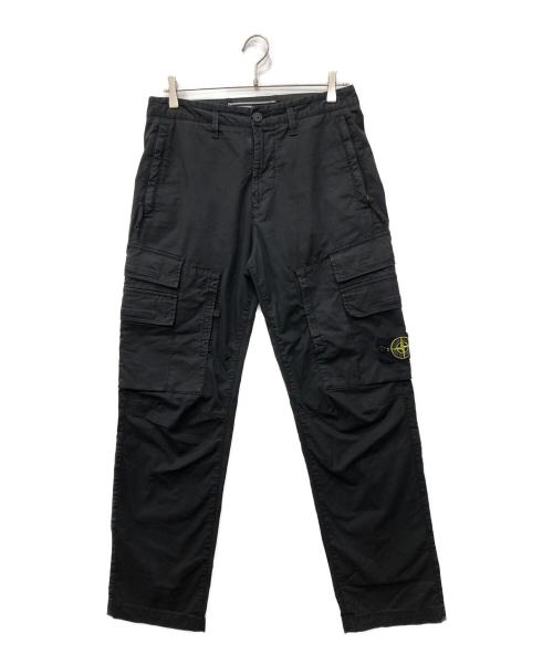 STONE ISLAND（ストーンアイランド）STONE ISLAND (ストーンアイランド) Straight Fit Cargo Pants ブラック サイズ:28の古着・服飾アイテム