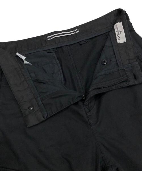 STONE ISLAND（ストーンアイランド）STONE ISLAND (ストーンアイランド) Straight Fit Cargo Pants ブラック サイズ:28の古着・服飾アイテム