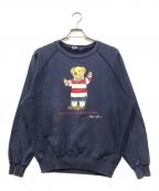 POLO RALPH LAURENポロ・ラルフローレン）の古着「ポロベアスウェット」｜ネイビー