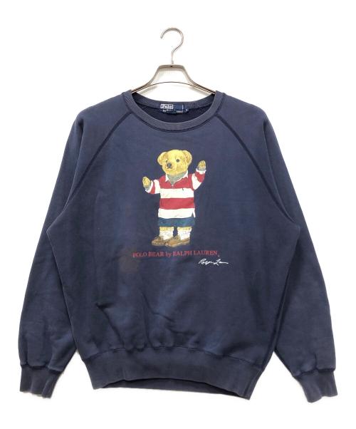 POLO RALPH LAUREN（ポロ・ラルフローレン）POLO RALPH LAUREN (ポロ・ラルフローレン) ポロベアスウェット ネイビー サイズ:Mの古着・服飾アイテム