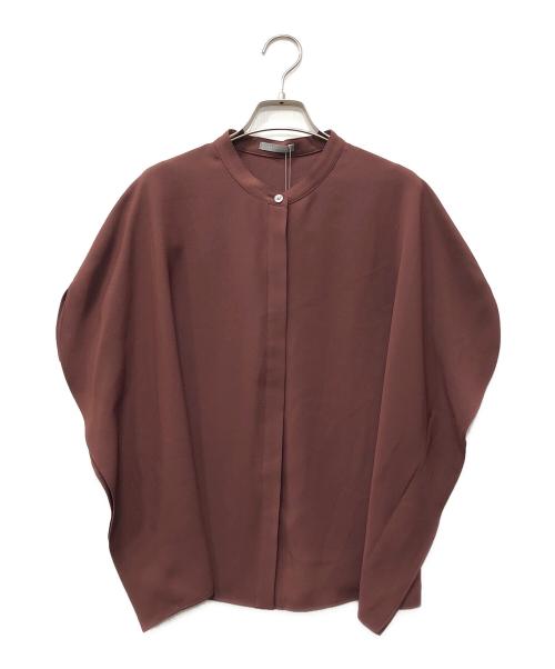 theory luxe（セオリーリュクス）theory luxe (セオリーリュクス) Marvine Jenna Blouse ブラウン サイズ:38 未使用品の古着・服飾アイテム