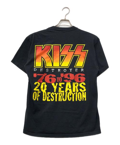 90'S KISS（90年代キス）90'S KISS (90年代キス) 20周年記念 デストロイヤー バンドTシャツ ブラック サイズ:XLの古着・服飾アイテム