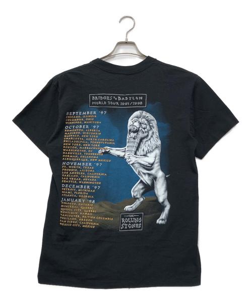 90'S ROLLING STONES（90年代ローリングストーンズ）90'S ROLLING STONES (90年代ローリングストーンズ) BRIDGES TO BABYLON ツアー バンドTシャツ ブラック サイズ:XLの古着・服飾アイテム