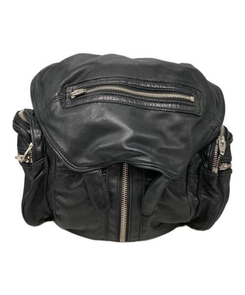 ALEXANDER WANG（アレキサンダー・ワン）ALEXANDER WANG (アレキサンダー・ワン) マルチポケット レザーバックパック ブラック サイズ:下記参照の古着・服飾アイテム