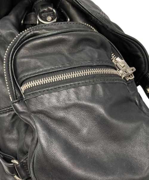 ALEXANDER WANG（アレキサンダー・ワン）ALEXANDER WANG (アレキサンダー・ワン) マルチポケット レザーバックパック ブラック サイズ:下記参照の古着・服飾アイテム