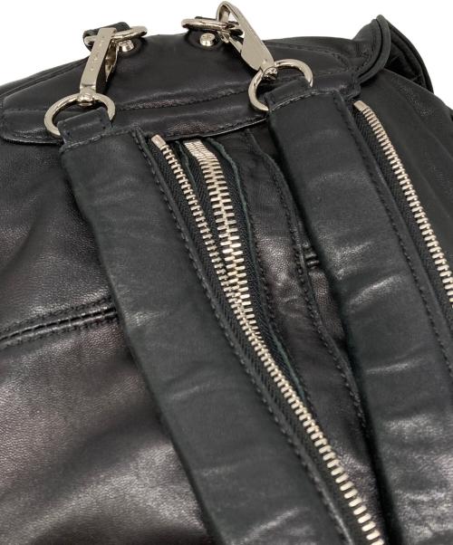 ALEXANDER WANG（アレキサンダー・ワン）ALEXANDER WANG (アレキサンダー・ワン) マルチポケット レザーバックパック ブラック サイズ:下記参照の古着・服飾アイテム
