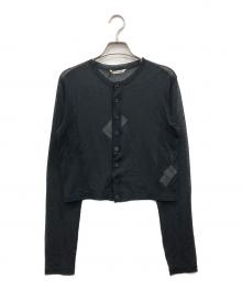 AURALEE（オーラリー）の古着「HARD TWIST COTTON GAUZE CARDIGAN」｜ブラック