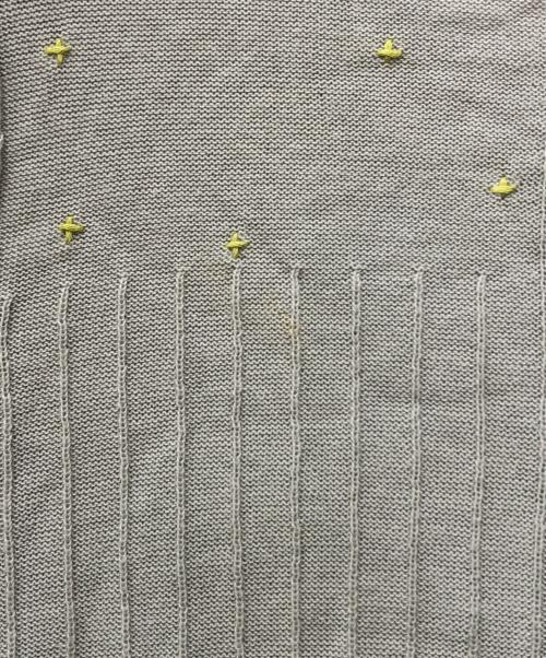 mina perhonen（ミナ ペルホネン）mina perhonen (ミナ ペルホネン) 刺繍カーディガン ベージュ サイズ:38の古着・服飾アイテム
