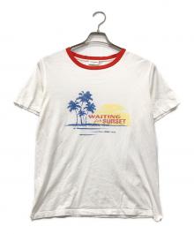 Saint Laurent Paris（サンローランパリ）の古着「サンセットプリントTシャツ」｜ホワイト