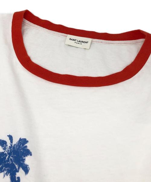 Saint Laurent Paris（サンローランパリ）Saint Laurent Paris (サンローランパリ) サンセットプリントTシャツ ホワイト サイズ:Sの古着・服飾アイテム