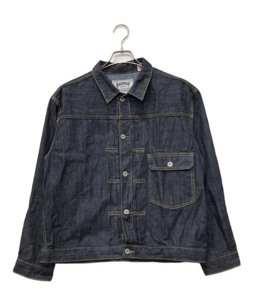 HOUSTON（ヒューストン）HOUSTON (ヒューストン) US COTTON DENIM SHIRT JACKET インディゴ サイズ:40Rの古着・服飾アイテム