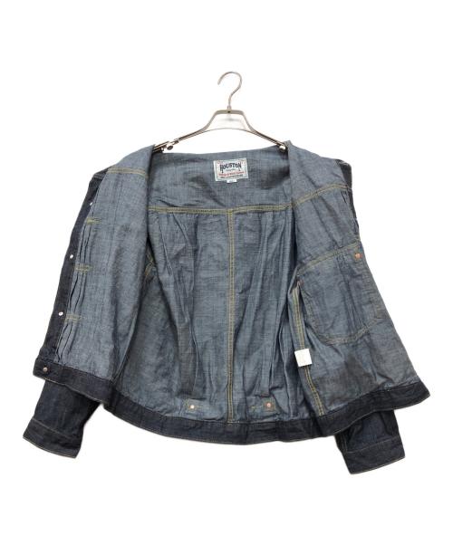 HOUSTON（ヒューストン）HOUSTON (ヒューストン) US COTTON DENIM SHIRT JACKET インディゴ サイズ:40Rの古着・服飾アイテム