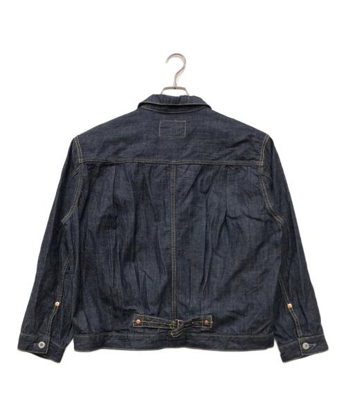 HOUSTON（ヒューストン）HOUSTON (ヒューストン) US COTTON DENIM SHIRT JACKET インディゴ サイズ:40Rの古着・服飾アイテム