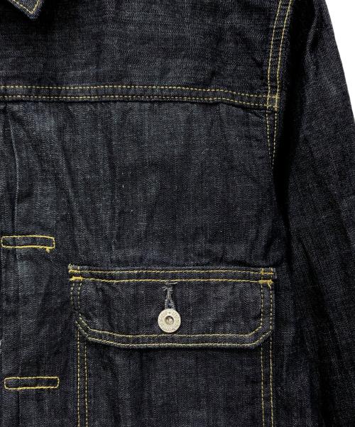 HOUSTON（ヒューストン）HOUSTON (ヒューストン) US COTTON DENIM SHIRT JACKET インディゴ サイズ:40Rの古着・服飾アイテム