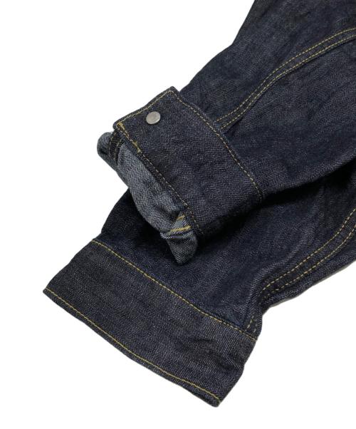 HOUSTON（ヒューストン）HOUSTON (ヒューストン) US COTTON DENIM SHIRT JACKET インディゴ サイズ:40Rの古着・服飾アイテム