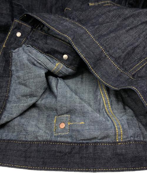 HOUSTON（ヒューストン）HOUSTON (ヒューストン) US COTTON DENIM SHIRT JACKET インディゴ サイズ:40Rの古着・服飾アイテム