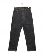 BEAMS PLUSビームスプラス）の古着「5 Pocket Wide Denim」｜ブラック