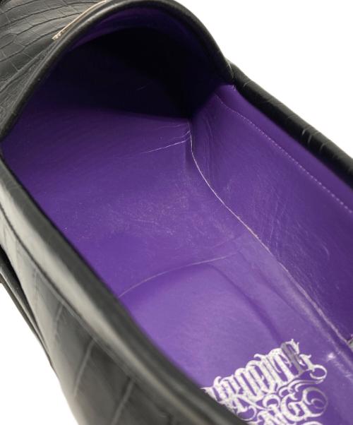 BLOHM（ブローム）BLOHM (ブローム) BUDSPOOL (バッズプール) CROCODILE EMBOSS LEATHER LOAFER ブラック サイズ:27 1/2の古着・服飾アイテム