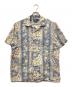 POLO RALPH LAUREN（ポロ・ラルフローレン）の古着「ANDY CAMP オープンカラーシャツ」｜ブルー×ベージュ