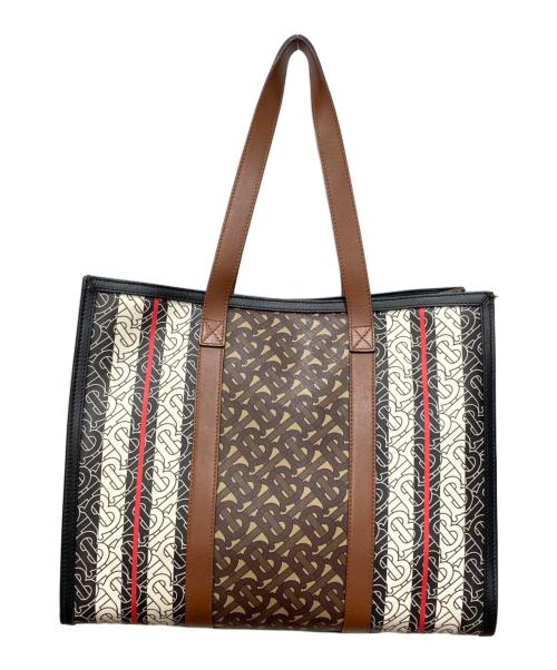 BURBERRY（バーバリー）BURBERRY (バーバリー) TBモノグラムトートバッグ ブラウン サイズ:下記参照の古着・服飾アイテム