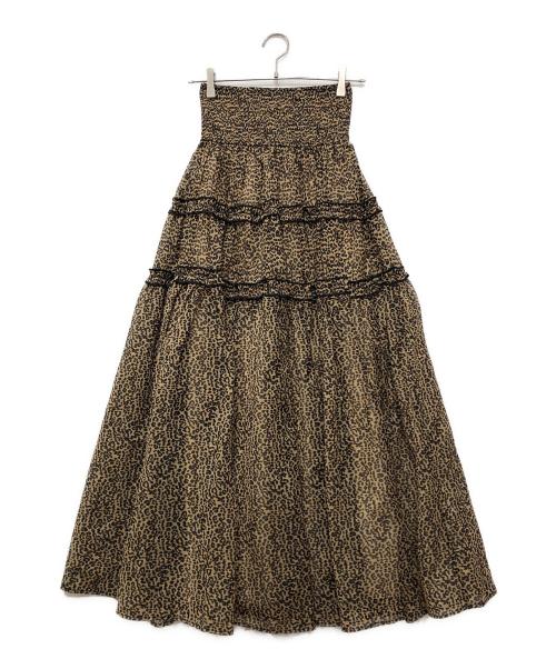 Sister Jane（シスタージェーン）Sister Jane (シスタージェーン) レオパードロングスカート ブラウン サイズ:Sの古着・服飾アイテム
