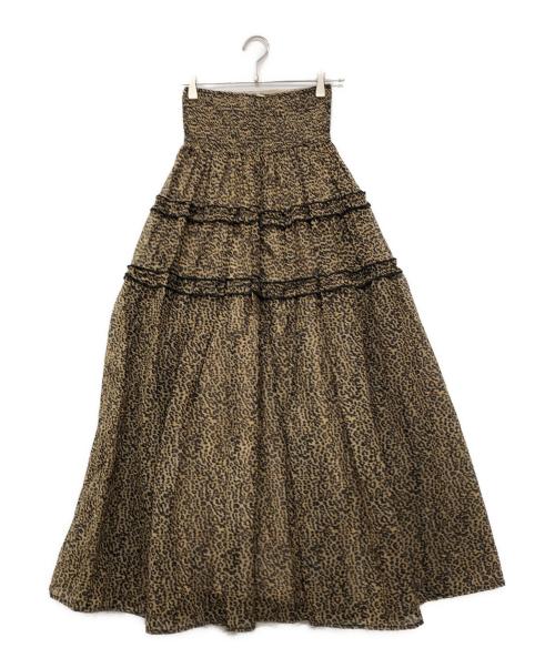 Sister Jane（シスタージェーン）Sister Jane (シスタージェーン) レオパードロングスカート ブラウン サイズ:Sの古着・服飾アイテム