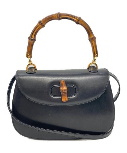 GUCCI（グッチ）GUCCI (グッチ) ターンロックバンブー2WAYバッグ ブラック サイズ:下記参照の古着・服飾アイテム