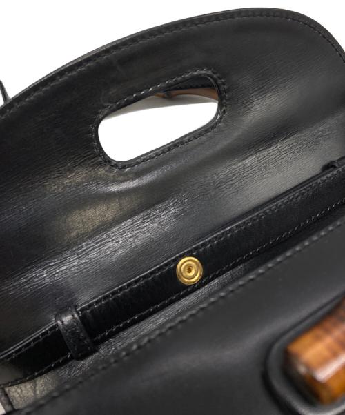 GUCCI（グッチ）GUCCI (グッチ) ターンロックバンブー2WAYバッグ ブラック サイズ:下記参照の古着・服飾アイテム