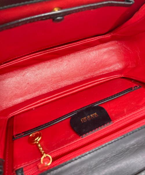 GUCCI（グッチ）GUCCI (グッチ) ターンロックバンブー2WAYバッグ ブラック サイズ:下記参照の古着・服飾アイテム