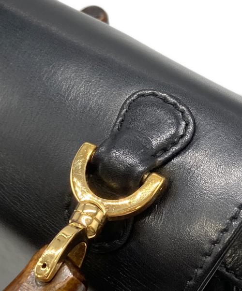 GUCCI（グッチ）GUCCI (グッチ) ターンロックバンブー2WAYバッグ ブラック サイズ:下記参照の古着・服飾アイテム