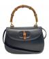 GUCCI（グッチ）の古着「ターンロックバンブー2WAYバッグ」｜ブラック