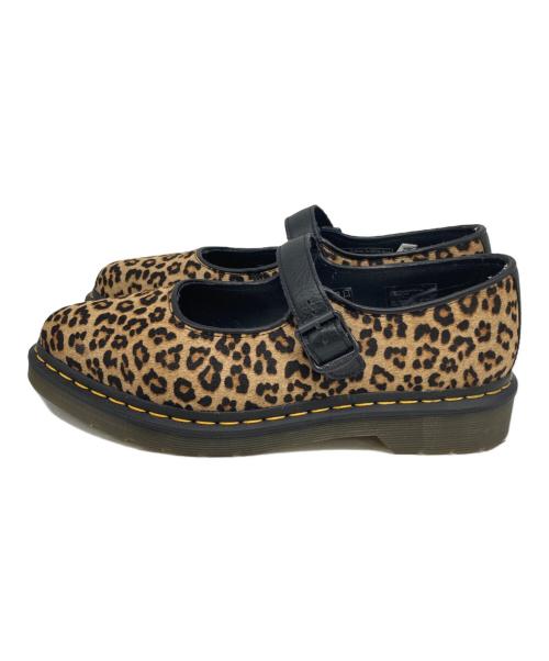 Dr.Martens（ドクターマーチン）Dr.Martens (ドクターマーチン) ELPHIE MJ レオパードメリージェーン ブラウン サイズ:UK6の古着・服飾アイテム