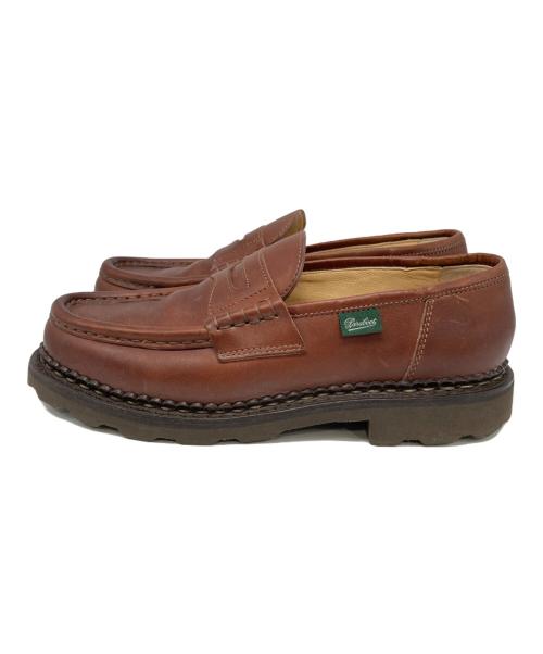 PARABOOT（パラブーツ）PARABOOT (パラブーツ) REIMS コインローファー ブラウン サイズ:6の古着・服飾アイテム