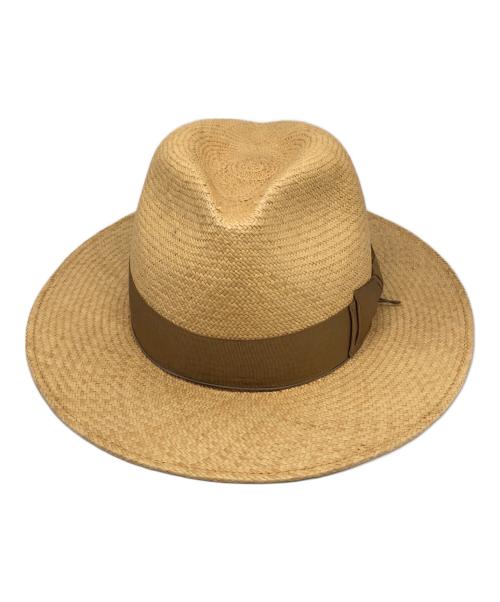 H.W.DOG&CO（ザ エイチ ダブリュー ドッグ アンド コー）H.W.DOG&CO (ザ エイチ ダブリュー ドッグ アンド コー) STRAW FEDORA HATS ベージュ サイズ:下記参照の古着・服飾アイテム