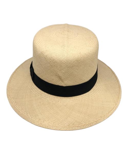 Lock&Co Hatters（ロックアンドコーハッターズ）Lock&Co Hatters (ロックアンドコーハッターズ) ストローハット ベージュ サイズ:下記参照（M）の古着・服飾アイテム