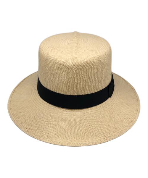 Lock&Co Hatters（ロックアンドコーハッターズ）Lock&Co Hatters (ロックアンドコーハッターズ) ストローハット ベージュ サイズ:下記参照（M）の古着・服飾アイテム