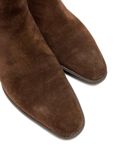 JOHN LOBB（ジョンロブ）JOHN LOBB (ジョンロブ) HARBOROUGH スウェードサイドゴアブーツ ブラウン サイズ:5.5の古着・服飾アイテム