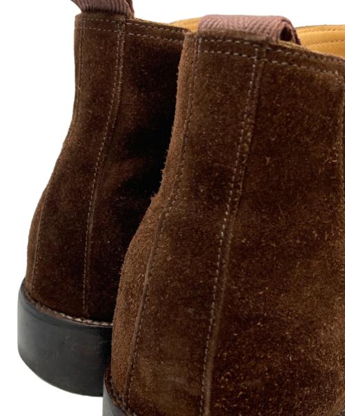 JOHN LOBB（ジョンロブ）JOHN LOBB (ジョンロブ) HARBOROUGH スウェードサイドゴアブーツ ブラウン サイズ:5.5の古着・服飾アイテム