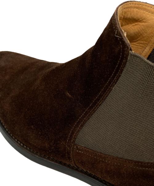 JOHN LOBB（ジョンロブ）JOHN LOBB (ジョンロブ) HARBOROUGH スウェードサイドゴアブーツ ブラウン サイズ:5.5の古着・服飾アイテム