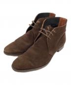 Crockett & Jones×TOMORROW LANDクロケット＆ジョーンズ×トゥモローランド）の古着「CHUKKA スウェードチャッカブーツ」｜ブラウン