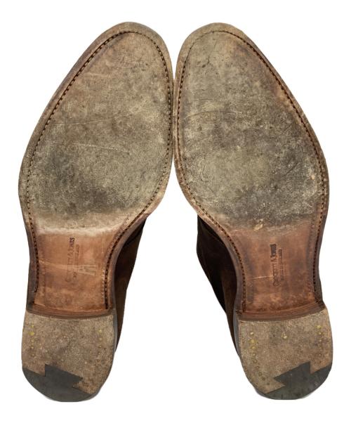 Crockett & Jones（クロケット＆ジョーンズ）Crockett & Jones (クロケット＆ジョーンズ) TOMORROW LAND (トゥモローランド) CHUKKA スウェードチャッカブーツ ブラウン サイズ:6の古着・服飾アイテム