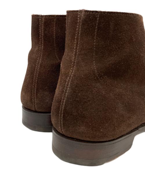 Crockett & Jones（クロケット＆ジョーンズ）Crockett & Jones (クロケット＆ジョーンズ) TOMORROW LAND (トゥモローランド) CHUKKA スウェードチャッカブーツ ブラウン サイズ:6の古着・服飾アイテム