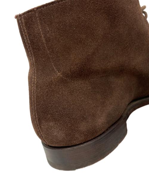 Crockett & Jones（クロケット＆ジョーンズ）Crockett & Jones (クロケット＆ジョーンズ) TOMORROW LAND (トゥモローランド) CHUKKA スウェードチャッカブーツ ブラウン サイズ:6の古着・服飾アイテム