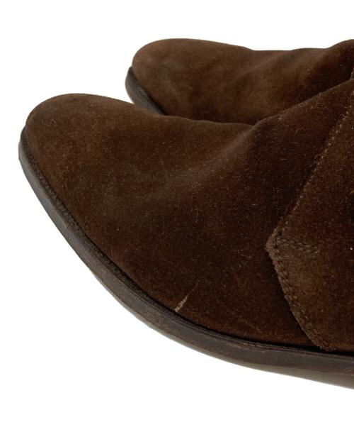 Crockett & Jones（クロケット＆ジョーンズ）Crockett & Jones (クロケット＆ジョーンズ) TOMORROW LAND (トゥモローランド) CHUKKA スウェードチャッカブーツ ブラウン サイズ:6の古着・服飾アイテム